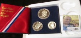 1976 S U. S Three-Piece Silver Proof Set in original holder as issued.