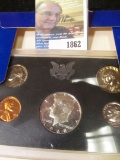 1968 S U.S. Silver Proof Set in original holder as issued. The Half has superb Cameo Frosting on the