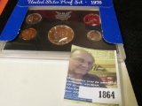 1970 S U.S. Silver Proof Set in original holder as issued.