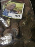 Approximately 600 old unsearched Wheat Cents.