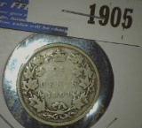 1901 Silver Canada Quarter. Mtg. 640,000