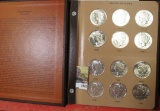 1921-35 S Complete Set of Super High Grade Peace Silver Dollars in a World Coin Library Album. (must