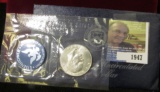 1974 S Silver Uncirculated Eisenhower Dollar in original blue pack.
