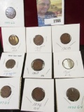 1889, 1887, 1893, 1896,1898, 1903, 1904, (2) 1906,  & 1908 Indian Head Cents in 2