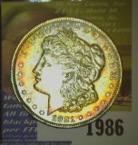 1921 P Original Toned Uncirculated Morgan Silver Dollar.