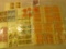 (9) Mint Blocks of Four U.S. Stamps, $6.92 face value; (12) Blocks of Four used 