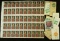 (19) Postal Card Stamps (some uncanceled); & Mint Sheet of (50) Six Cent Scott # 1363 U.S. Stamps.