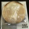 1997 U.S. .999 Fine Silver American Eagle Dollar Coin, nice toned BU.