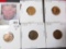 1937S, 38P, D, S, & 40P Lincoln Cents. All Uncirculated.