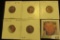 1931P EF, 31D G, 32P VF, 32D EF, & 34D Brown Uncirculated Lincoln Cents, all carded and ready to be