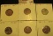 1929P VF, 29D AU, 29S VF, 30P Unc, 30D AU, & 30S AU Lincoln Cents, all carded and ready to be priced