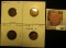 1926S Good, 27P EF, 27D EF, & 28 Large S Very Good Lincoln Cents, both carded and ready to be priced