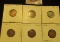 1925S EF, 26P EF, 26D EF, 26S Good, 27D AU, & 28 Large S Fine Lincoln Cents, both carded and ready t