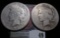 1922 & 23 San Francisco Mint U.S. Peace Silver Dollars.