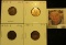 1924D VG, 24S EF, 26S Fine, & 31 S Fine Lincoln Cents, both carded and ready to be priced for the co