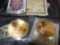 Pair of Replica 1907 & 1933 $20 Gold St. Gaudens coins with certificates. 24Kt pure Gold clad Bronze