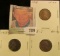 1918 P, D, & S Lincoln Cents, VF-EF.