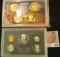 1983 S U.S. Proof Set in original plastic case & 2009 S United States Presidential $1 Coin four-piec