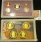 1989 S U.S. Proof Set, original as issued & 2009 S United States Presidential $1 Coin four-piece Pro