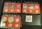 1974 S, 75 S, & 76 S U.S. Proof Sets in original holders as issued.