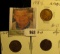 1918 P, D, & S Lincoln Cents, all VF-EF.