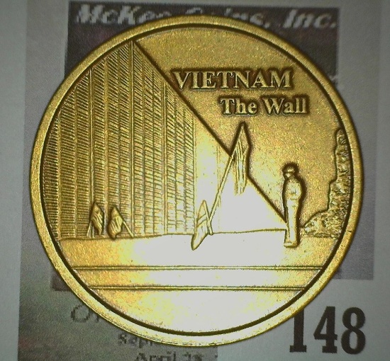 U.S. American Legion Medal "Vietnam the Wall"., 39mm, bronze. Coins