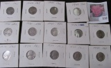 (14) World War II era Jefferson Nickels, including a few Silver Coins.