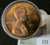 1968 D BU Roll of Lincoln Cents in a plastic tube.