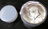 1964 D Solid Date Roll of 90% Silver Kennedy Half Dollars. (20 pcs.).