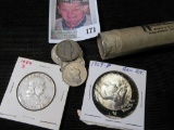 (40) Pre 1974 Jefferson Nickels; 1954 D & 63 P Silver Franklin Half Dollars.