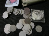 (37) Old Liberty V-Nickels & Sterling Silver 