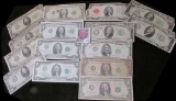 (15) Old United States Currency Notes with a total face value of $125.00.