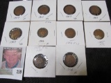 (10) 1906-07 carded Indian Head Cents.