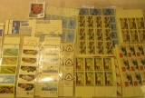 $9.44 face value of U.S. Mint Stamps, some in strips, blocks, and etc.