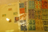 (4) Tokelau Islands & (6) Azadhind Mint Stamps; & (28) Canceled blocks of Four.