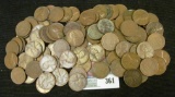 (100) Old Mixed date Wheat Cents.