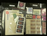 (20) miscellaneous U.S. Stamps; (3) mint Envelope and Post Cards; & (18) uncanceled U.S. Stamps.
