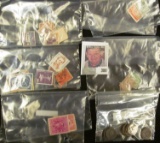 (5) packets of older Foreign Stamps & (10) different date Indian Head Cents.