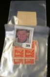 (9) Mint Blocks of Four U.S. 1/2 c Stamps, Scott # 1030.