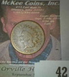 1864 L Rare Indian Head Cent, Good.