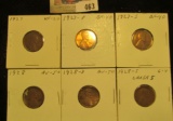 1927P VF, 27D EF, 27S EF, 28P AU, 28D AU, & 28 Large S G Lincoln Cents, both carded and ready to be