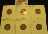 1927P VF, 27D EF, 27S EF, 28P Unc, 28D AU, & 28 Large S G Lincoln Cents, both carded and ready to be