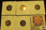 1927P VF, 27D EF,  28D AU, 28 Large S G, & 31S Fine Lincoln Cents, both carded and ready to be price