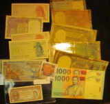 (13) Various India & Indonesia Bank notes. Various conditions.