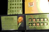 (3) Boxes of Album pages for various Crest Coin Company albums, scarce; & a Silver Set of 