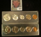 1972 S U.S. Proof Set in a Snaptight case & 1964 D Silver BU Year Set in a Snaptight case