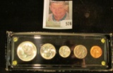 1964 P Brilliant Uncirculated Five-piece Silver Coin Set in a special holder.