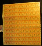 Mint, uncanceled Sheet of United States Postage Due 2 Cent Stamps. (100 stamps).