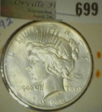 1926 D U.S. Silver Peace Dollar.