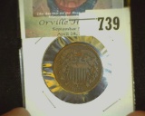 1864 U.S. Civil War Two cent Copper.